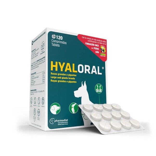 Hyaloral grandes y gigantes 120 comprimidos